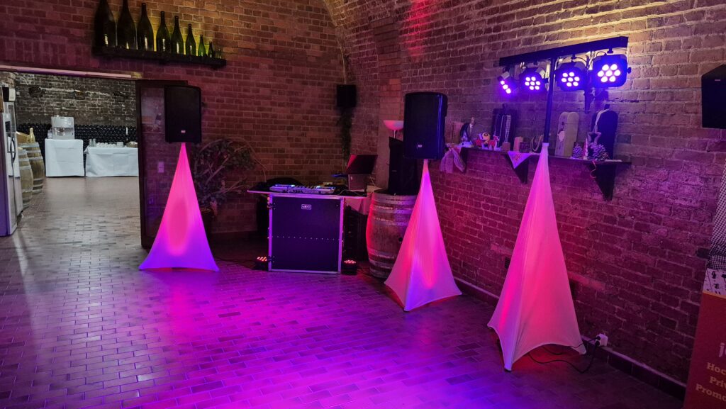 Technik aufbau in der Hanse Sektkellerei in Wismar