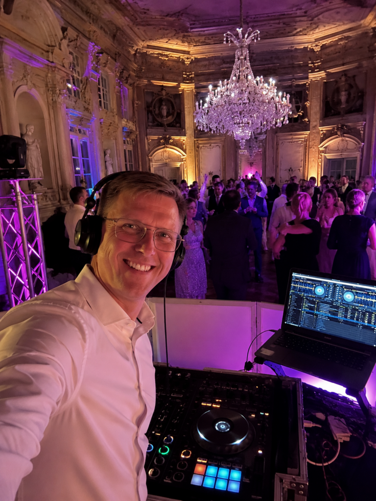 Hochzeits DJ Lübeck DJ Scherni im Schloss auf einer Hochzeitsfeier